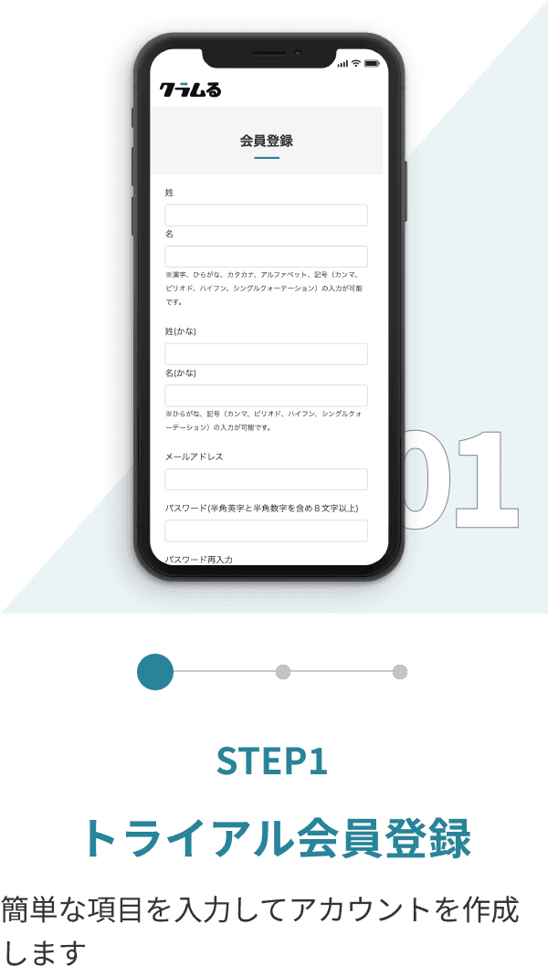トライアル会員登録